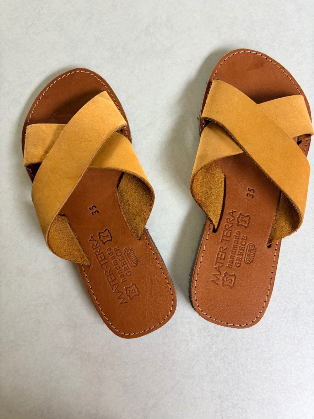 Handmade Greek leather sandals